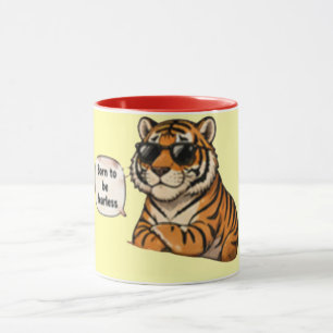 Geboren um Furchtlos zu sein   Inspirierender Kaff Tasse
