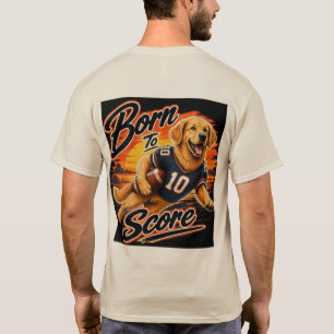 Geboren, um Golden Retriever Football zu punkten T-Shirt