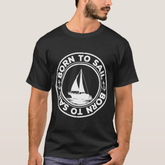 Geboren, um grafisch segeln Segelschiff Sailor Cap T-Shirt