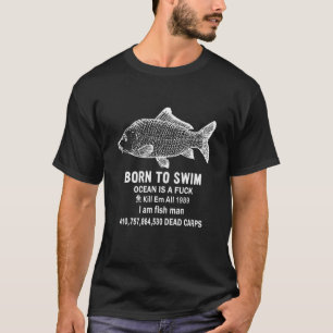 Geboren um im Ozean zu schwimmen 1989 Ich bin Fisc T-Shirt