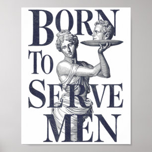 Geboren, um Männer lustige Chefin Motivationskunst Poster