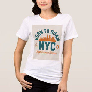 Geboren um NYC zu erkunden Tri-Blend Shirt