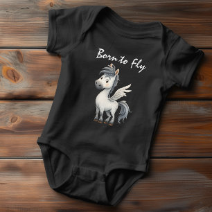 Geboren, um Pegasus zu fliegen Baby Strampler