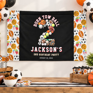 Geboren, um Sport zu spielen - Thema Junge 2. Gebu Banner