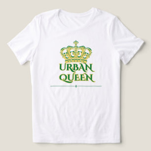 GEBOREN, UM STÄDTISCHE KÖNIGIN ZU FÜHREN, Weiß Grü Tri-Blend Shirt