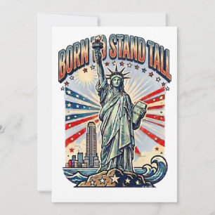 Geboren, um stolz zu sein - Patriotische Kunst Einladung