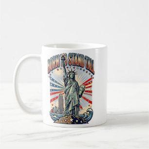 Geboren, um stolz zu sein - Patriotische Kunst Kaffeetasse