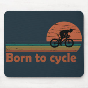 Geboren, um Vintage zu radeln Mousepad