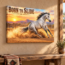 Geboren um zu rutschen Dapple Grau Quarter Horse b