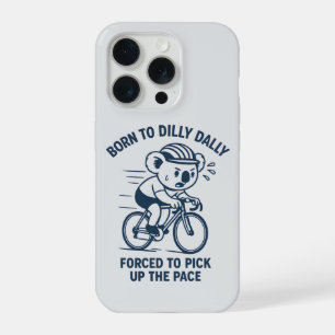 Geboren um zu trödeln, Koala-Fahrrad beschleunigen iPhone 15 Pro Hülle