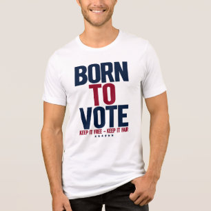 Geboren um zu wählen, halte es frei, halte es fair Tri-Blend shirt