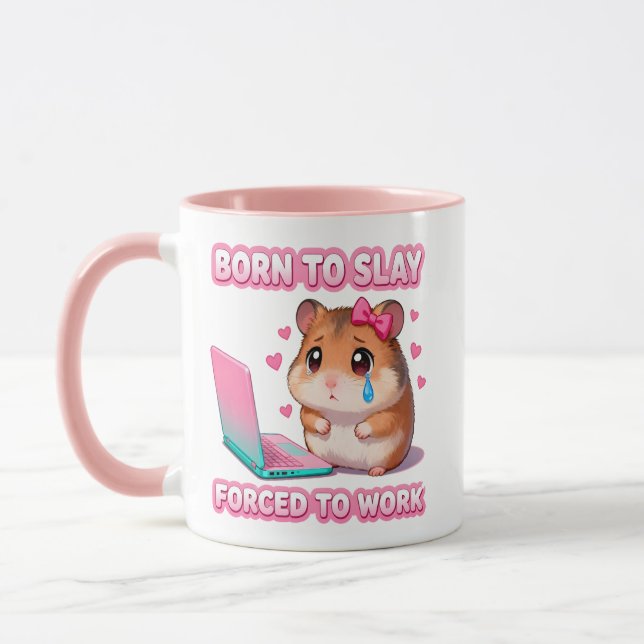 Geboren um zu zerstören, gezwungen zu arbeiten Lus Tasse (Links)