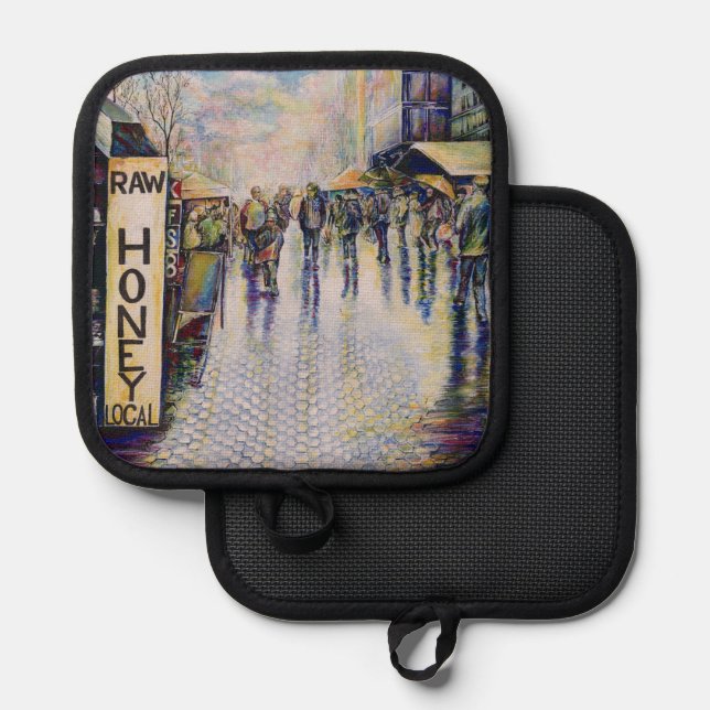 Geboren unter einem schlechten Zeichen Topflappen (Vorderseite/Rückseite)