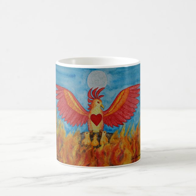 Geboren vom Feuer Kaffeetasse (Mittel)