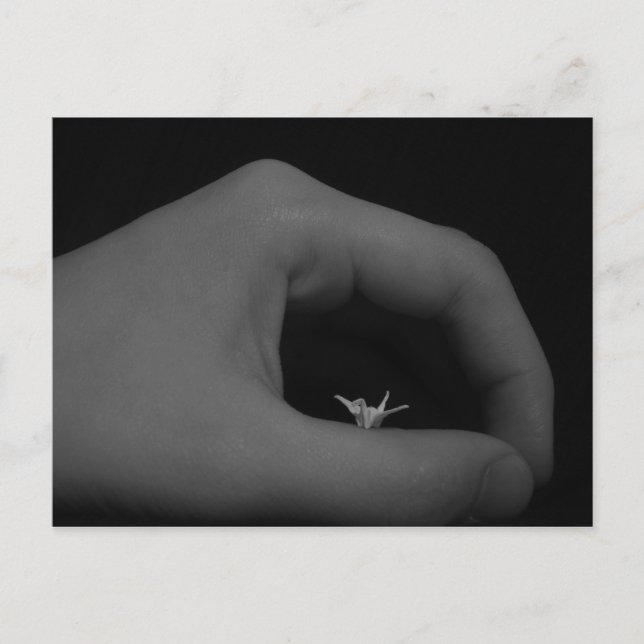 Geboren von Hand Postkarte (Vorderseite)