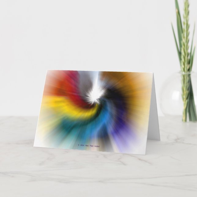 "Geboren-wieder-Regenbogen" Karte (Vorderseite)