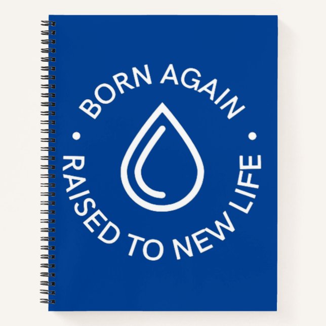 Geboren wieder Taufe SpiralNotebook Notizbuch (Vorderseite)