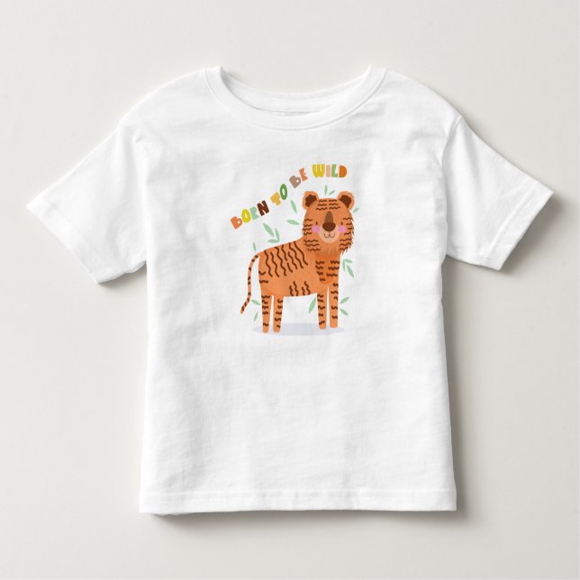 Geboren, Wild Löwe T - Shirt zu sein | Kid Gift (Vorderseite)