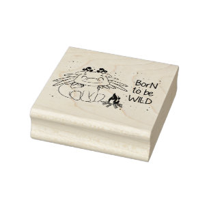 Geboren, wild zu sein Drache Gummistempel