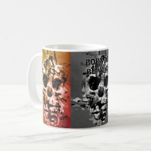 Geboren Wild zu sein. Not leidender Schädel Kaffeetasse