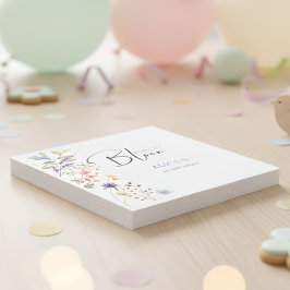 Geboren, wilde Blume zu blühen Kindergeburtstag Serviette