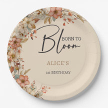 Geboren, wilde boho Blume Kindergeburtstag zu blüh
