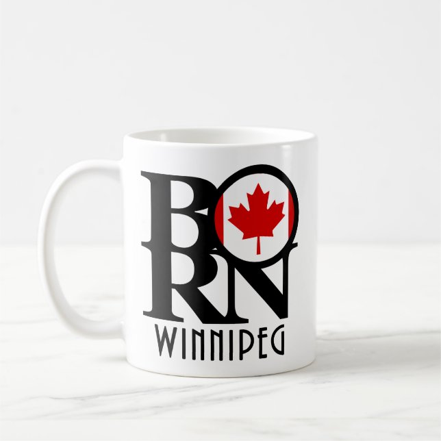 GEBOREN Winnipeg 11oz Kaffeetasse (Links)