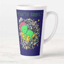 geboren zu Alien im Orbit schlafend