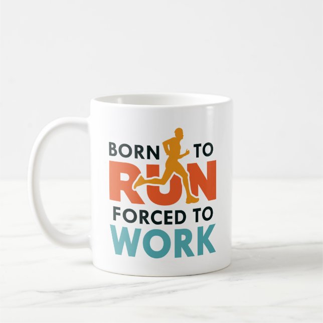 Geboren zu arbeiten kaffeetasse (Links)