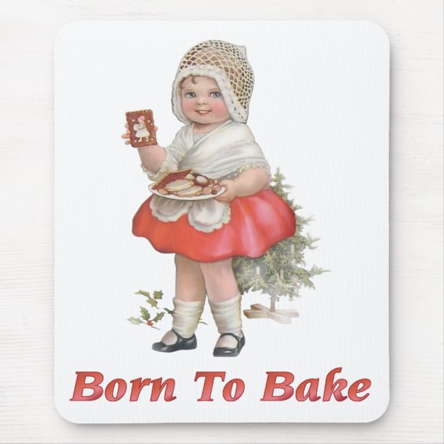 Geboren zu backen mousepad (Vorne)