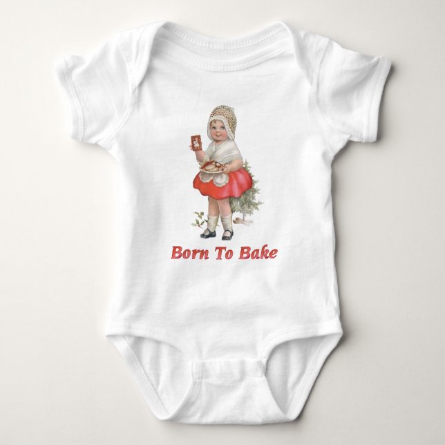 Geboren zu backen T-Shirt (Vorderseite)