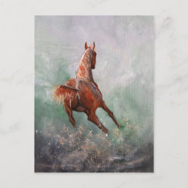 Geboren zu Barrel Race Postkarte