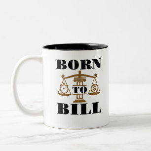 Geboren zu Bill Anwalt Zweifarbige Tasse