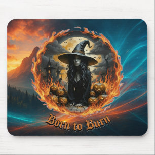 Geboren zu Burn Hexe Mousepad
