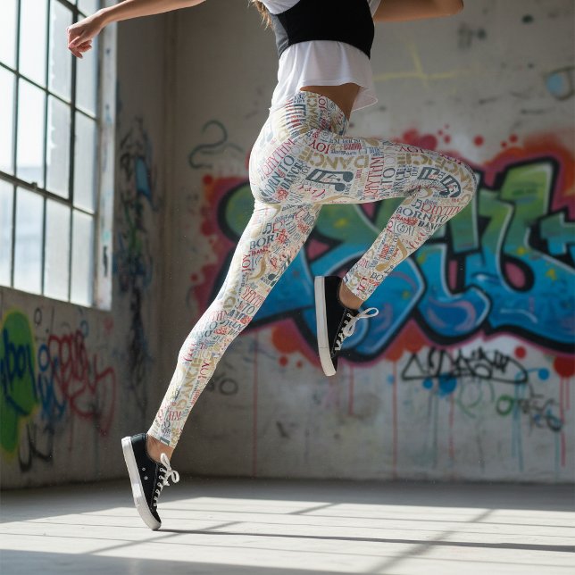 Geboren zu Dance Blue ID277 Leggings (Von Creator hochgeladen)