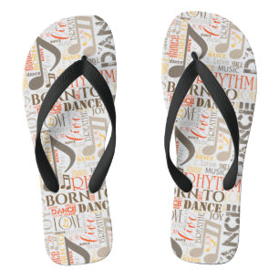 Geboren zu Dance Brown ID277 Flip Flops