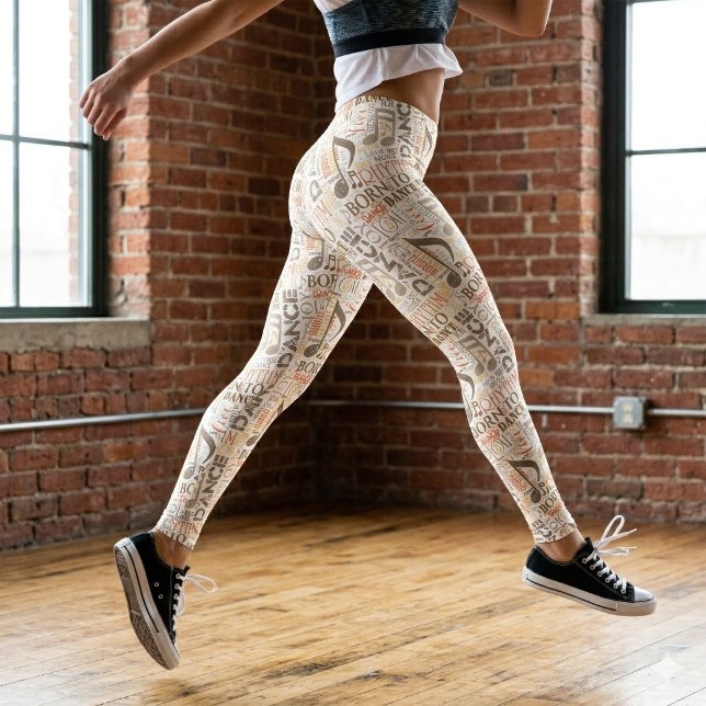 Geboren zu Dance Brown ID277 Leggings (Von Creator hochgeladen)