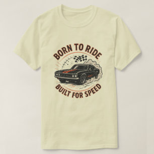 Geboren zu fahren, für Geschwindigkeit gebaut - Mu T-Shirt