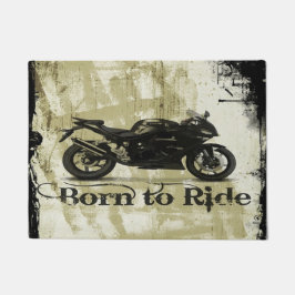 Geboren zu fahren fußmatte