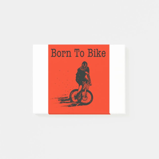 Geboren zu fahren post-it klebezettel (Vorderseite)