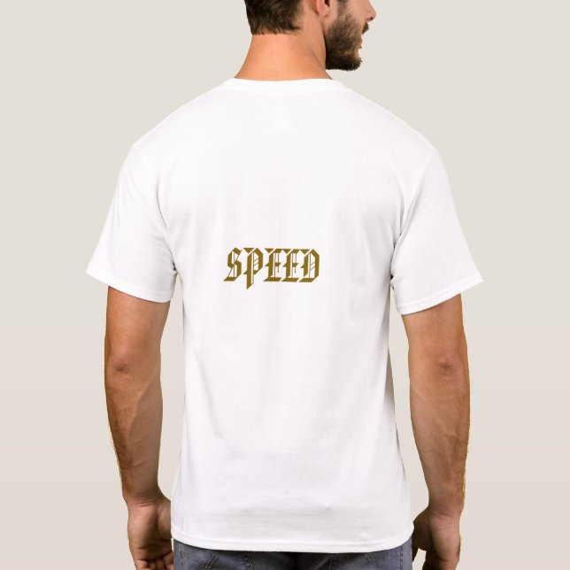 "Geboren zu fahren - Racing Spirit T - Shirt" T-Shirt (Rückseite)