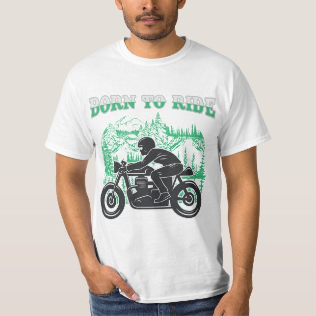 Geboren zu fahren T-Shirt (Vorderseite)
