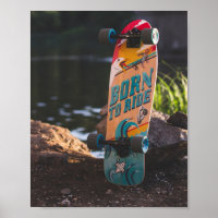Geboren zu fahrende Skateboard