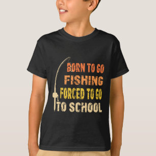 Geboren zu fischen Funny Fisherman Kleidung T-Shirt