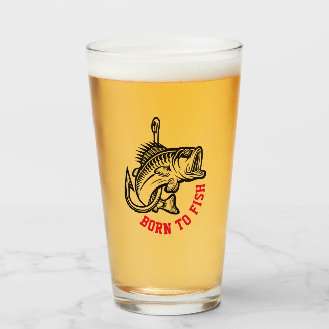 Geboren zu fischen glas (Vorne (Gefüllt))