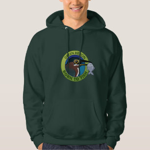 Geboren zu fischen hoodie