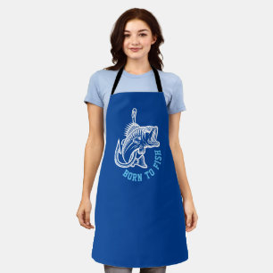 Geboren zu fischen schürze