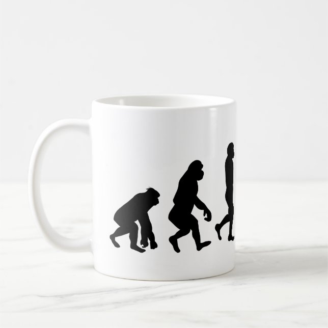 Geboren zu Fliegen - Evolution des Piloten Tasse (Links)