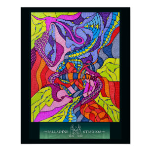 'Geboren zu Fuß allein' glänzendes Poster