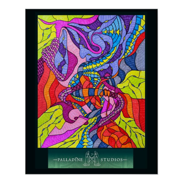 'Geboren zu Fuß allein' glänzendes Poster (Vorderseite)